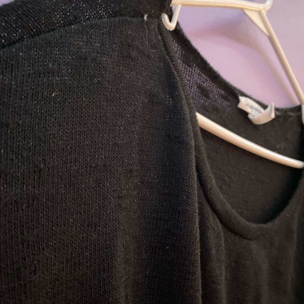 Aeropostale Mesh Sparkley Black Longsleeve Shirt